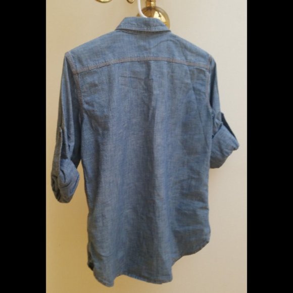 Lauren Ralph Lauren Cotton Chambray Shirt size XS - Picture 4 of 5